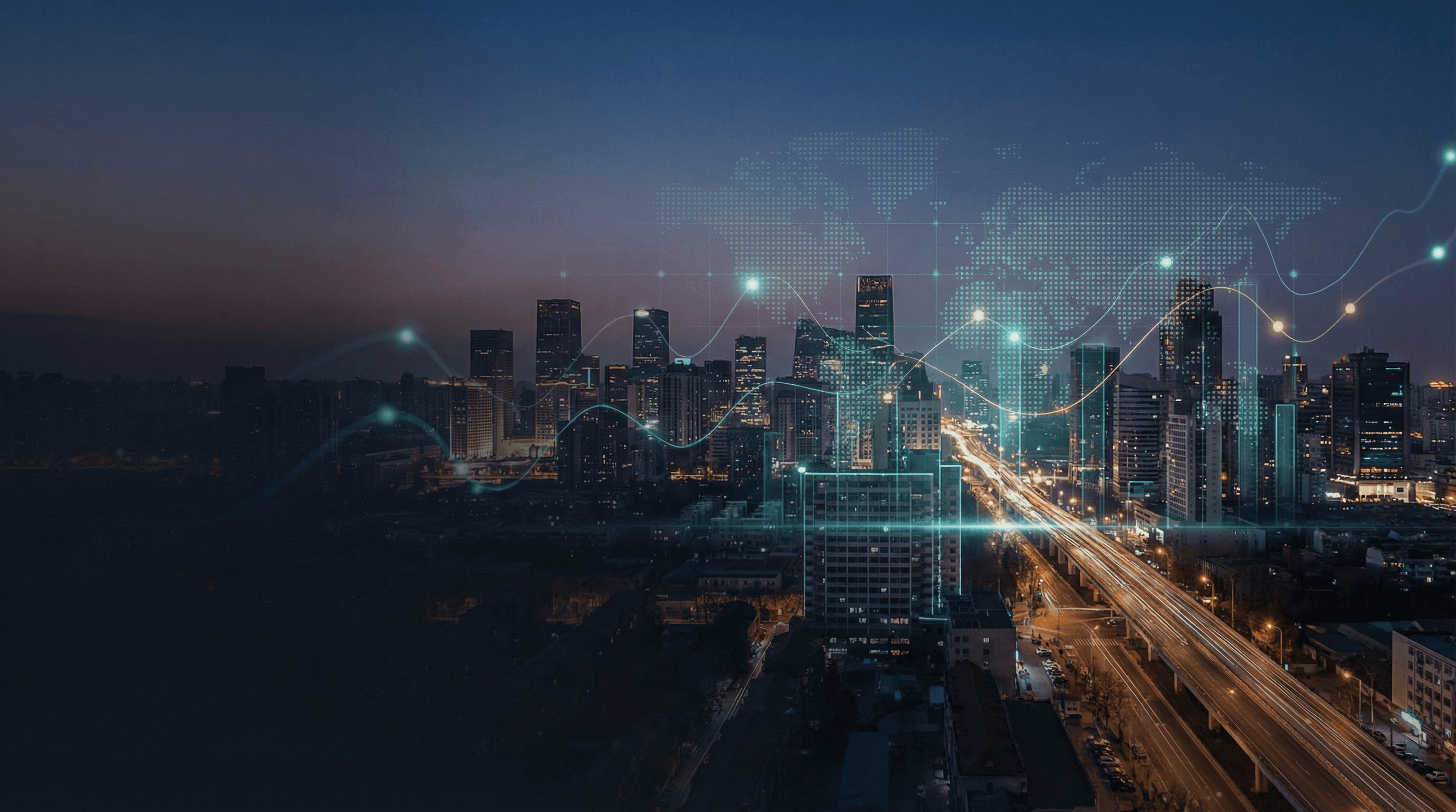 Moderne Geschäftsarchitektur symbolisiert strategische Investitionen und Wachstum